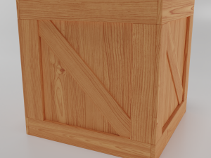 wooden crate 3D 模型