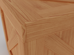 wooden crate Modèle 3D
