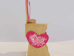 dressing table for girls princess 3D Модель