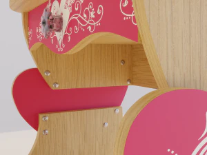 dressing table for girls princess 3D Model