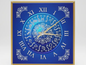 wall clock horoscope 3D Model