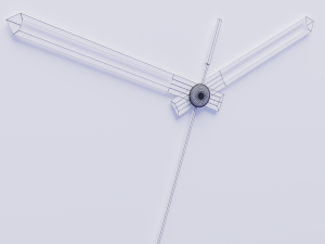 wall clock rose garden 3D Model