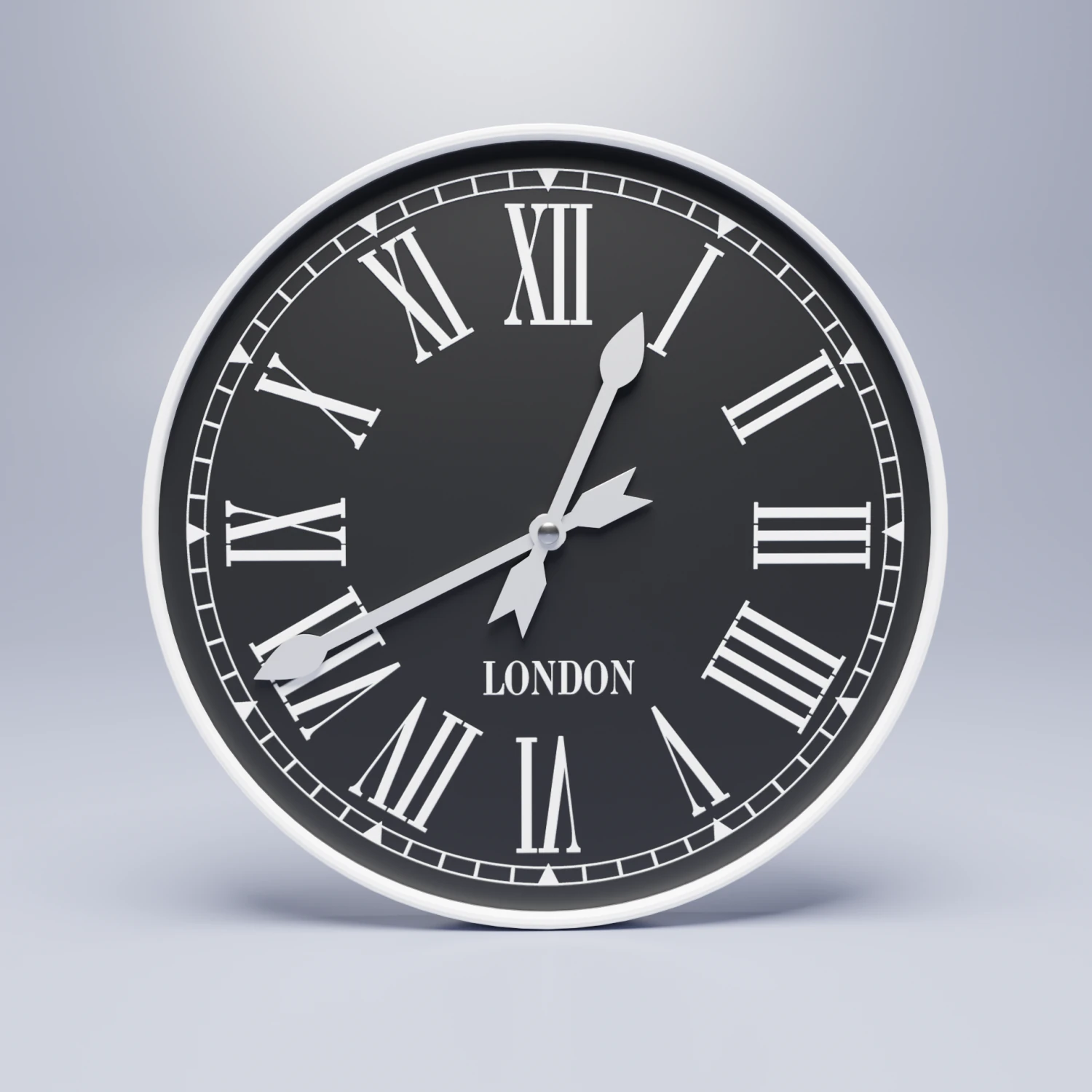 wall clock london 3D Model .c4d .max .obj .3ds .fbx .stl .blend 