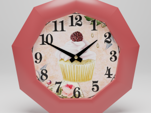 wall clock bon appetit 3D Model