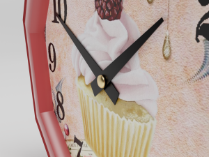 wall clock bon appetit Modèle 3D