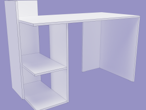 writing desk geneva 3D Модель