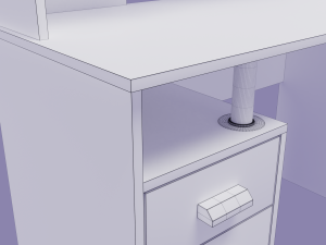 writing desk image 3D Модель