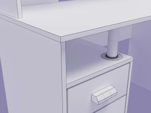 writing desk image 3D Model