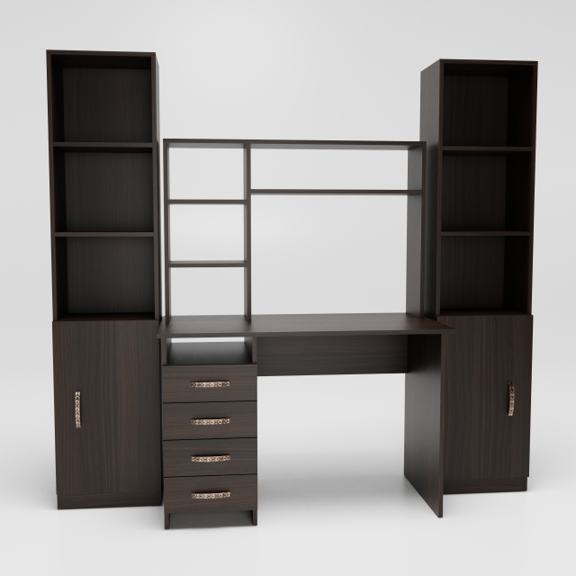 writing desk york Model 3D .c4d .max .obj .3ds .fbx .stl .blend 