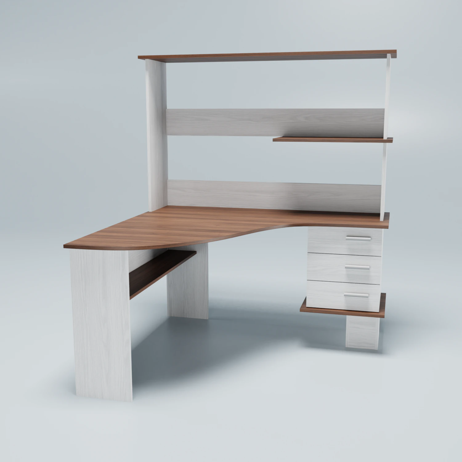 computer table wenge 3D Model .c4d .max .obj .3ds .fbx .stl .blend