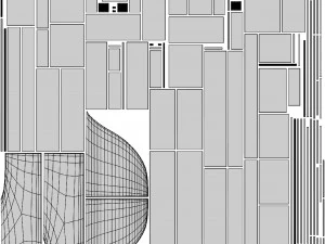 computer table wenge 3D Model