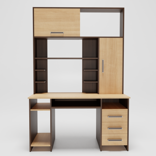 computer table leon 3D 模型 .c4d .max .obj .3ds .fbx .stl .blend 