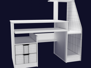 computer table milan Modello 3D