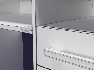 computer table austin 3D Model