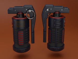 sci fi grenade 3D Model