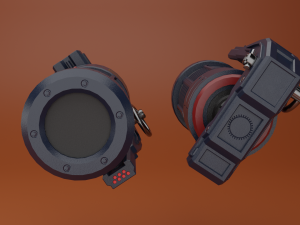 sci fi grenade Model 3D