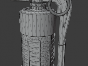 sci fi grenade Model 3D