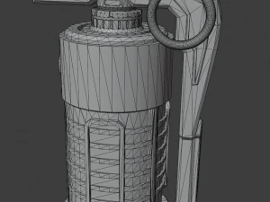 sci fi grenade 3D Model
