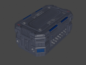 low poly 3d container model 3D 모델