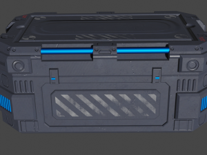low poly 3d container model 3D Model