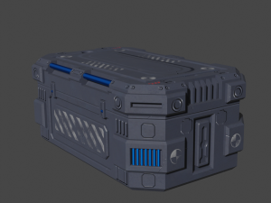 low poly 3d container model 3D Model
