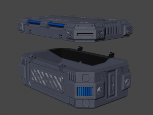low poly 3d container model 3D Model