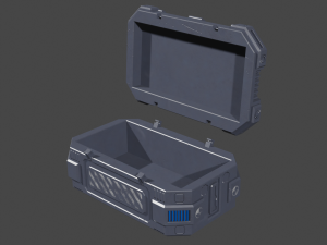 low poly 3d container model 3D Model