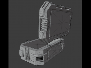low poly 3d container model 3D Model