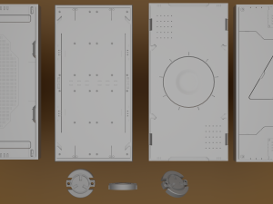 set of 43 pieces Modèle 3D