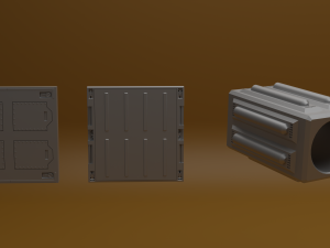 set of 43 pieces Modèle 3D