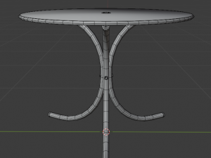 outdoor table for cafes 3Dモデル