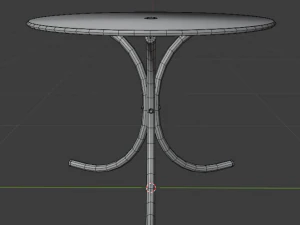 outdoor table for cafes 3D Model