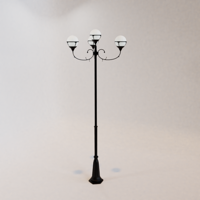 street lamp 3D मॉडल .c4d .max .obj .3ds .fbx .stl .blend 