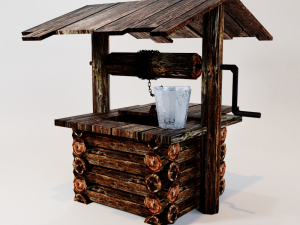 wooden well 3D Model