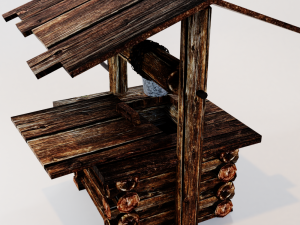 wooden well 3D Model