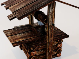 wooden well 3D Model