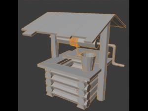wooden well 3D Model
