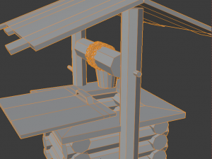 wooden well 3D Model