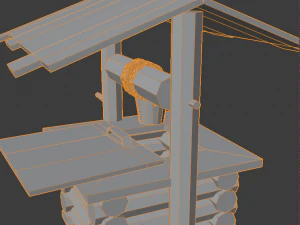wooden well 3D Model