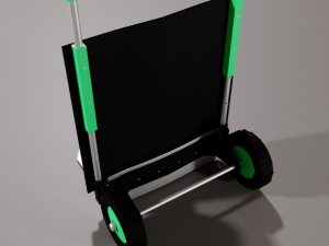cart for cargo transportation Model 3D