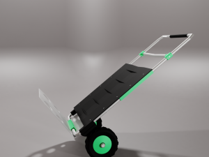 cart for cargo transportation Model 3D
