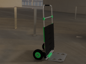 cart for cargo transportation Model 3D