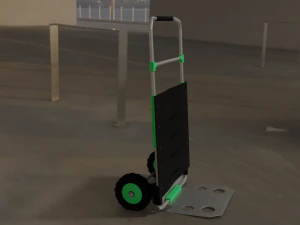 cart for cargo transportation 3D Model