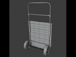 cart for cargo transportation Model 3D