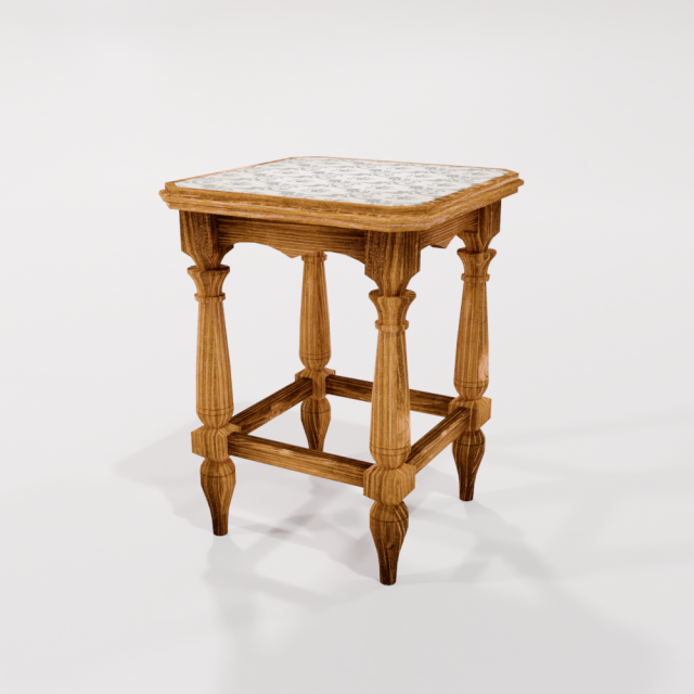 wooden stool Modèle 3D .c4d .max .obj .3ds .fbx .stl .blend 