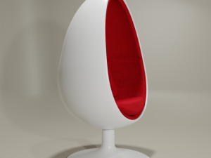 ovalia egg style chair Model 3D
