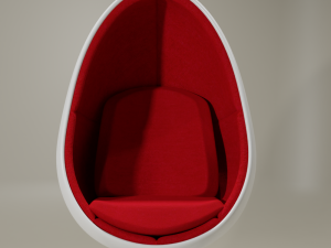ovalia egg style chair Model 3D