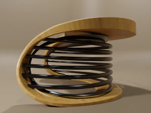 reseption curved design table 3D Model