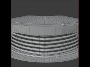 reseption curved design table 3D Модель