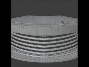 reseption curved design table 3D Model